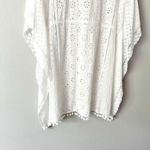 Tommy Bahama White Eyelet Lace Tie Waist Swim Coverup women’s size large/XL - Picture 10 of 12